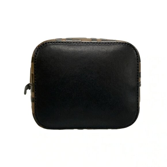 Auth FENDI Mon Tresor 8BS010 Brown Black Leather Handbag - Picture 15 of 16